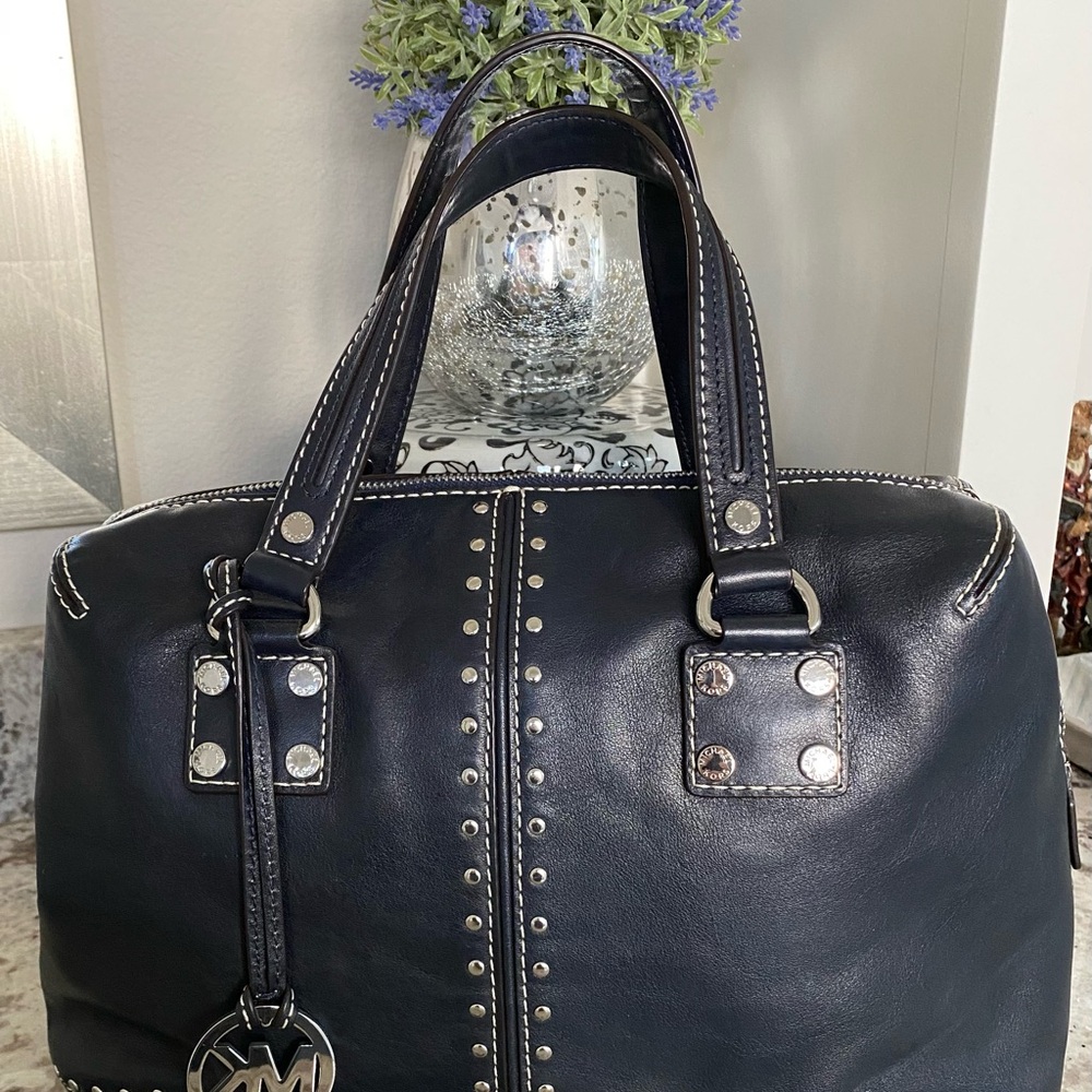 Michael Kors Astor leather studded handle bag